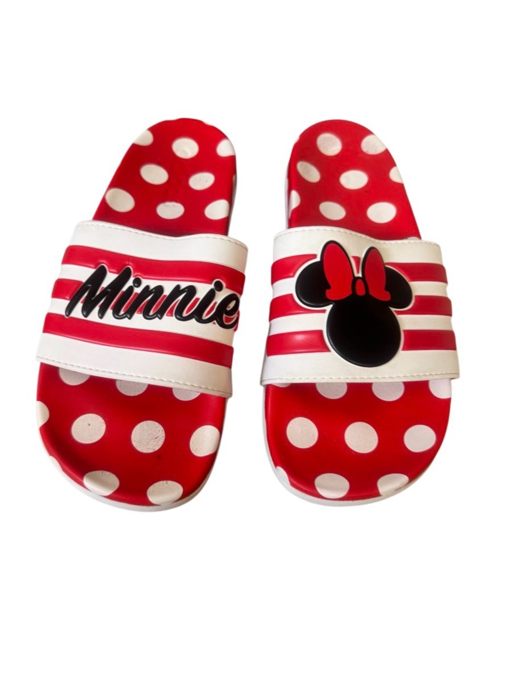 Limited Edition DISNEY MINNIE MOUSE Flip flops by Adidas women’s sandals  size 9 - Picture 10 of 16